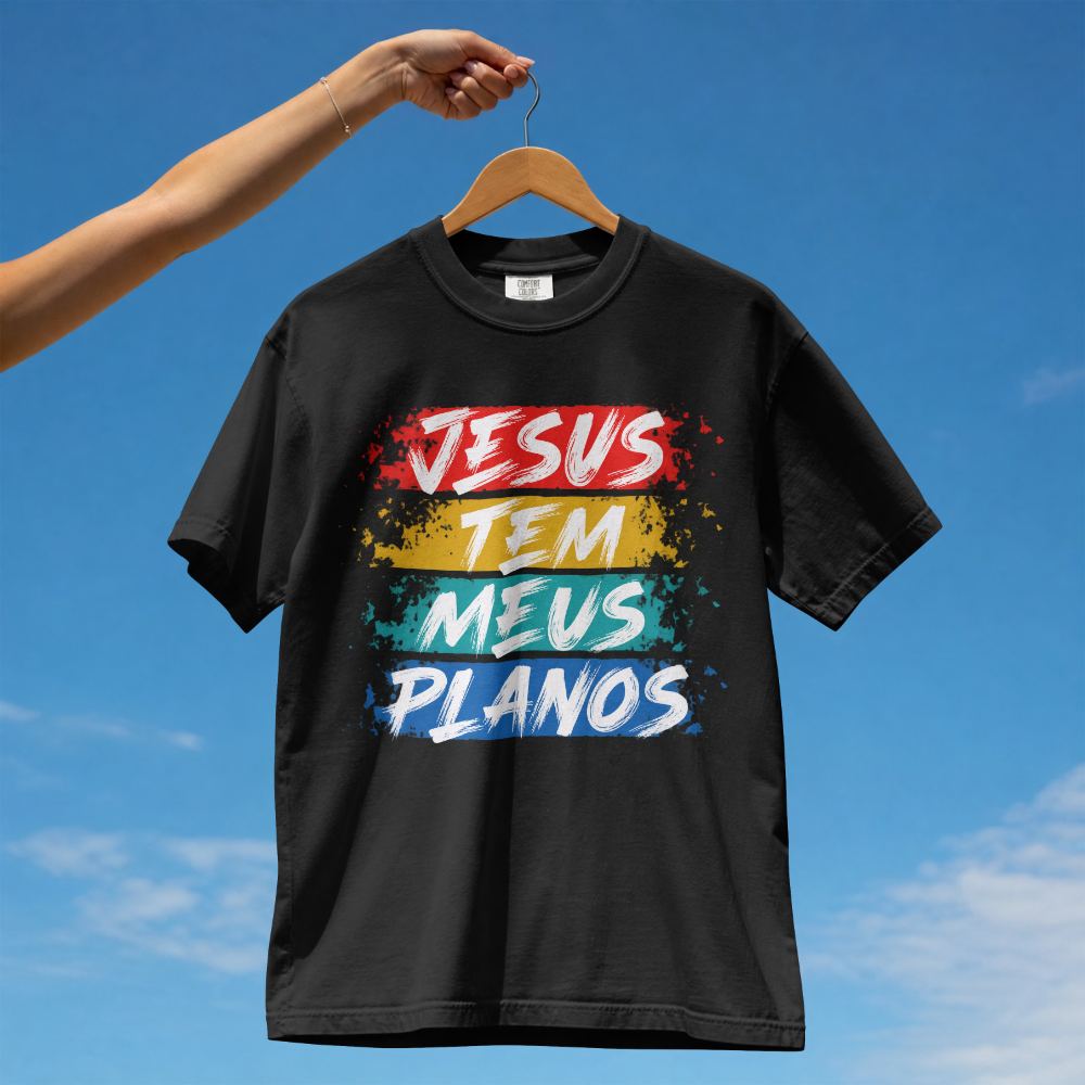Oversized Masculina Purpose - Jesus tem meus planos - Imagem 3
