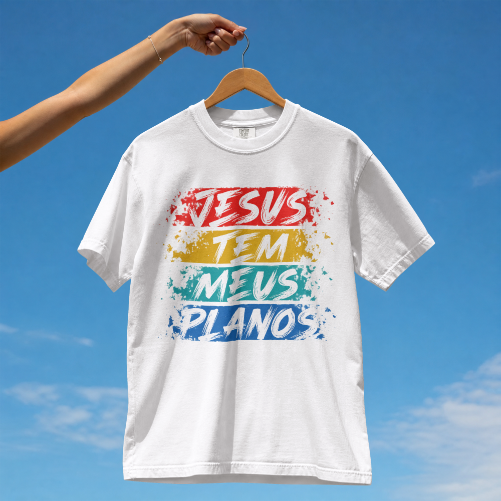Oversized Masculina Purpose - Jesus tem meus planos