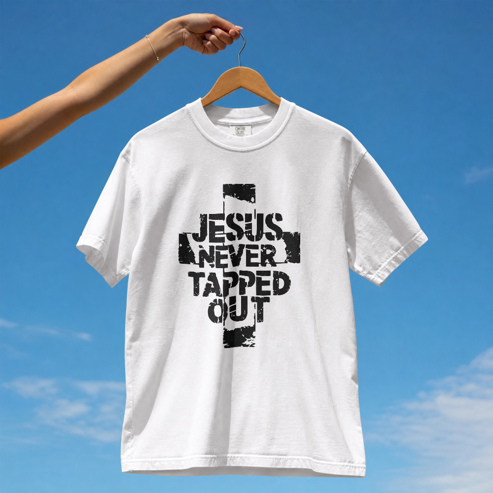 Oversized Masculina Purpose - Jesus Never Tapped Out - Imagem 4